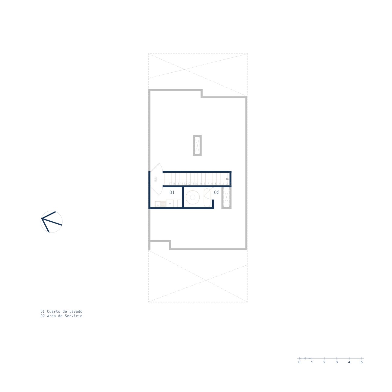 Casa Companio — planta de azotea