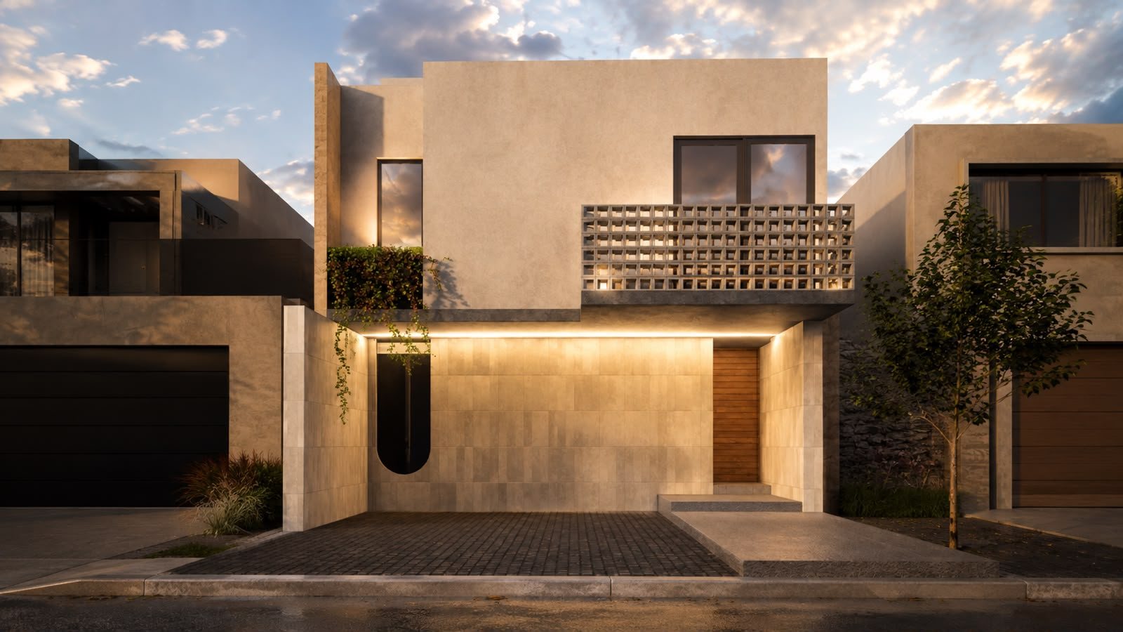 Casa Companio — render de fachada