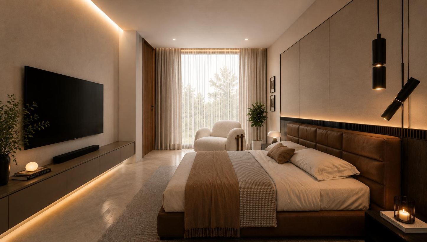 Interiorismo Casa León — Recámara principal