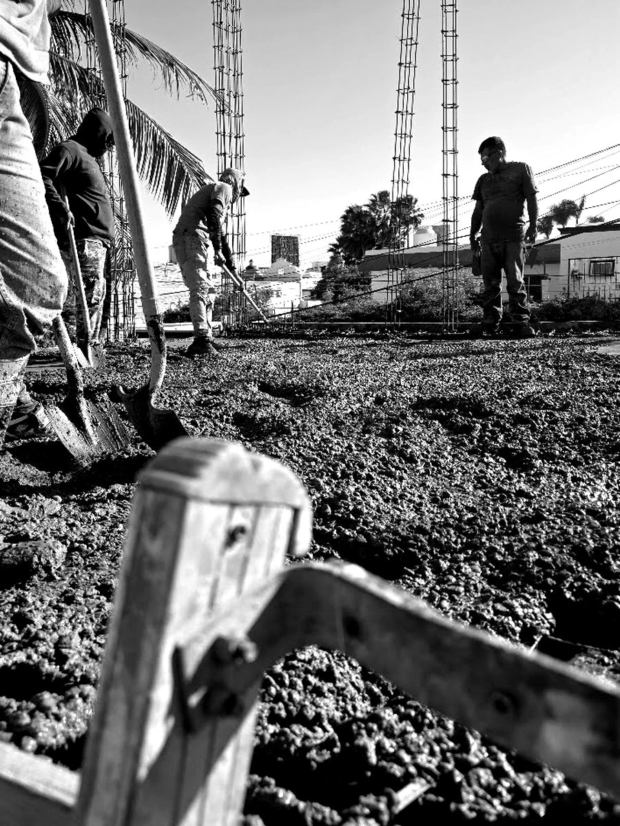 Colado en obra Casa Breve